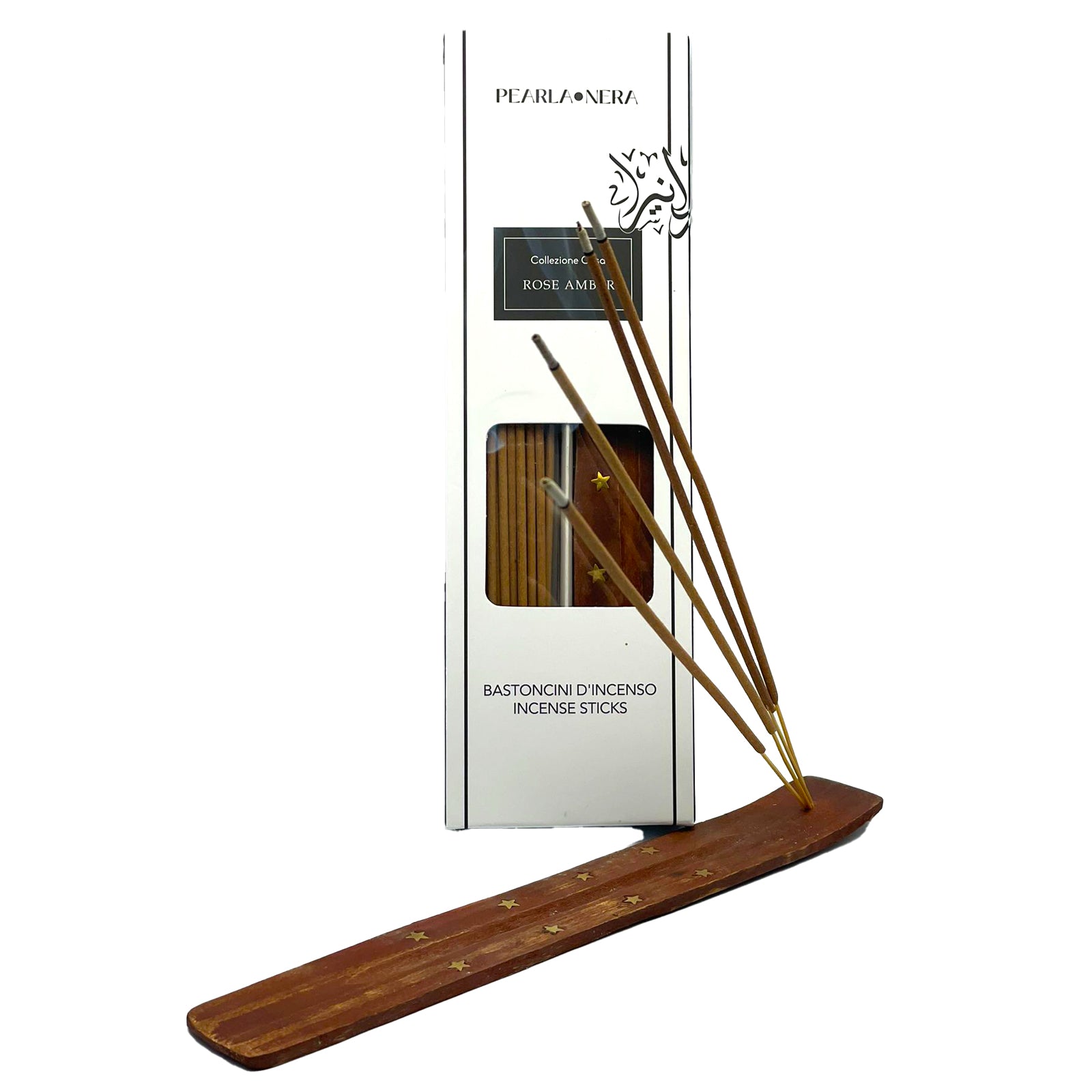 Pure Agarwood Incense Sticsk with Wooden Holder (40 x 10”)